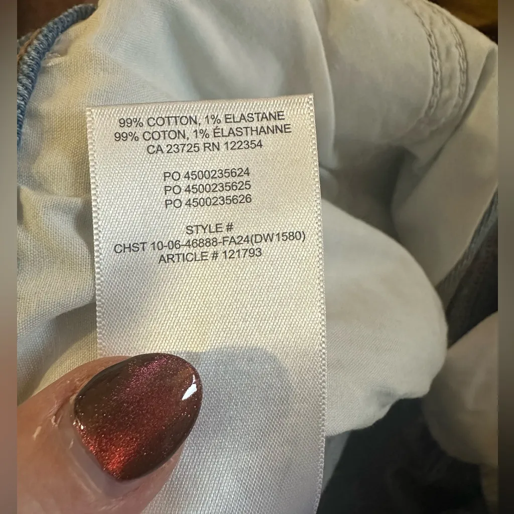 Aritzia Denim Forum Rowan Curve-fit Super Hi Straight Ankle Jean 121793 size 31 - Image 3