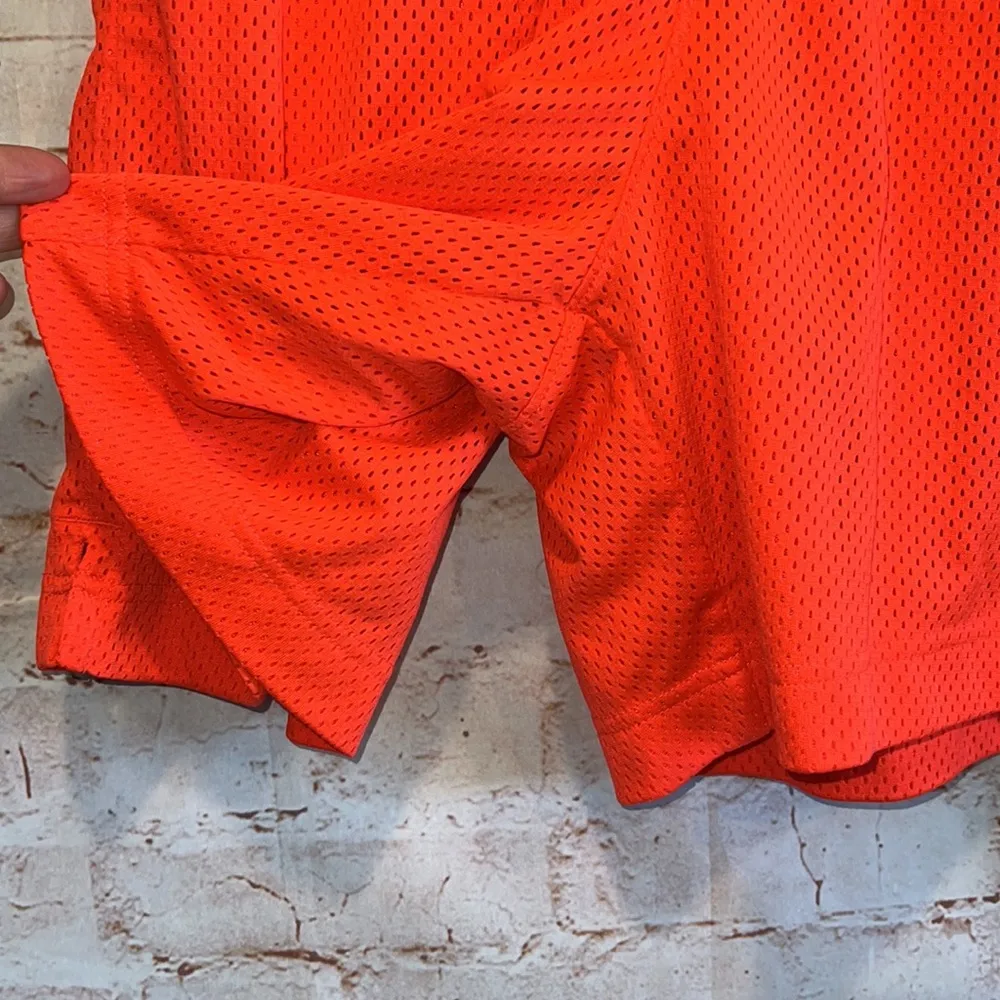 Nike swoosh fly basketball shorts unlined neon orange m womens elastic waistband - Image 4