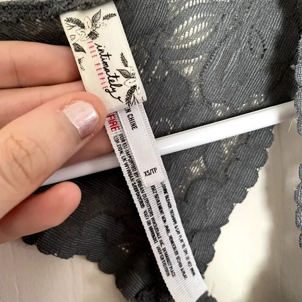 Intimately Free People gray lace bralette v - Image 2