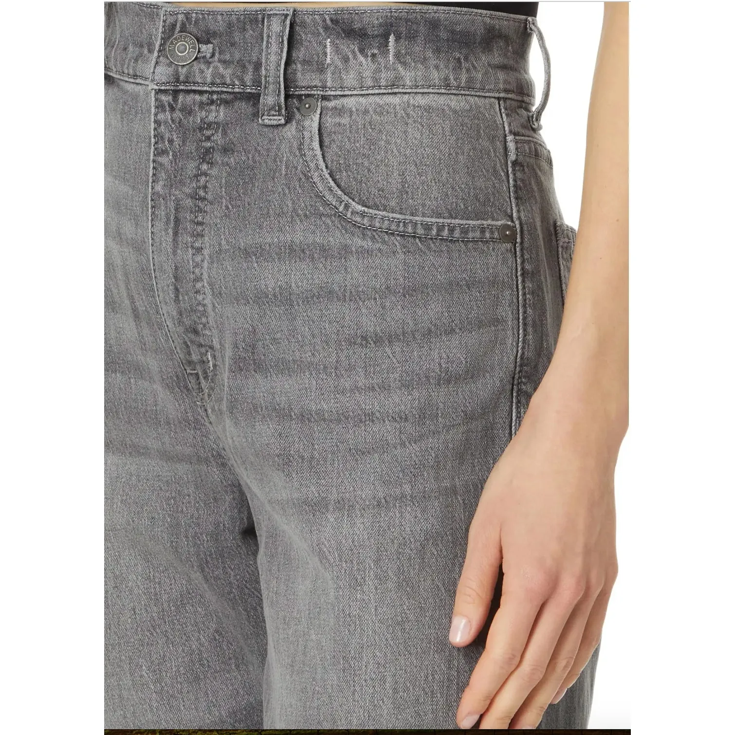 Madewell  90's Straight Jeans in Hallandale Wash High Rise Women's 25 - Image 4