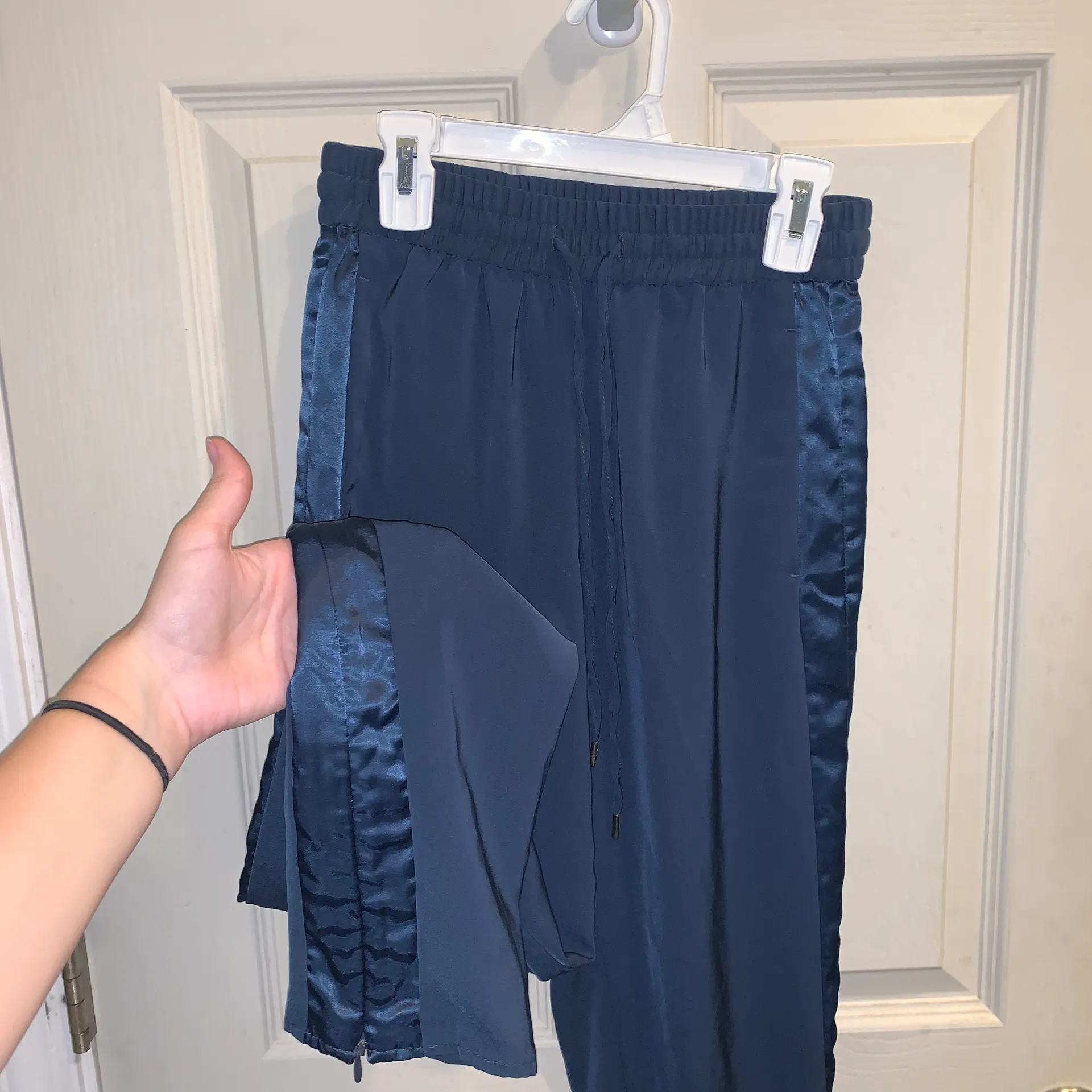 H&M Navy Track Like Pants - Image 5