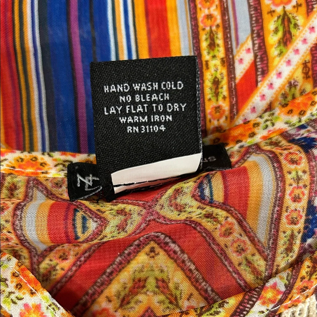 New Directions Bohemian Multicolor Blouse Size XL - Image 4