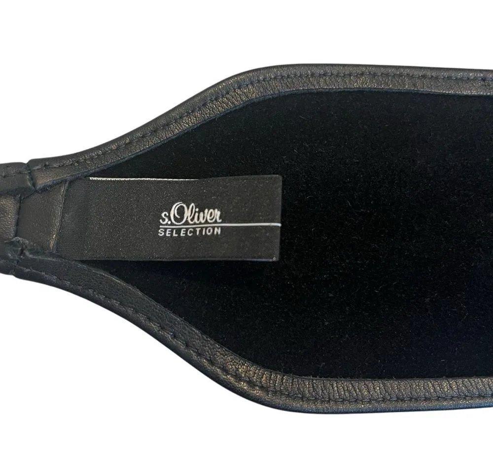 S. Oliver Leather Tie Around Belt Black - Image 7