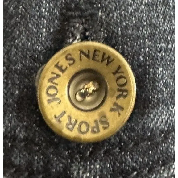 JONES NEW YORK‎ SPORT Women’s S Stretch Denim Jacket Military Style Smart Look - Image 4