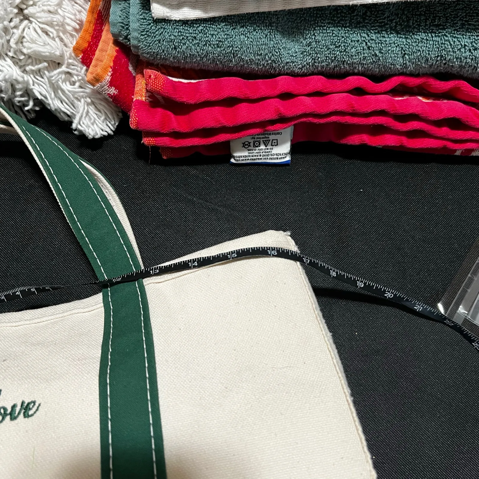 L.L.Bean Canvas boat and tote bag green california love made USA 1990s vintage - Image 10