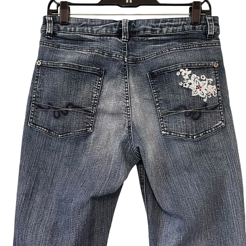 Gitano Y2K Boot Cut Jeans, Sz 8 Blue - Image 4