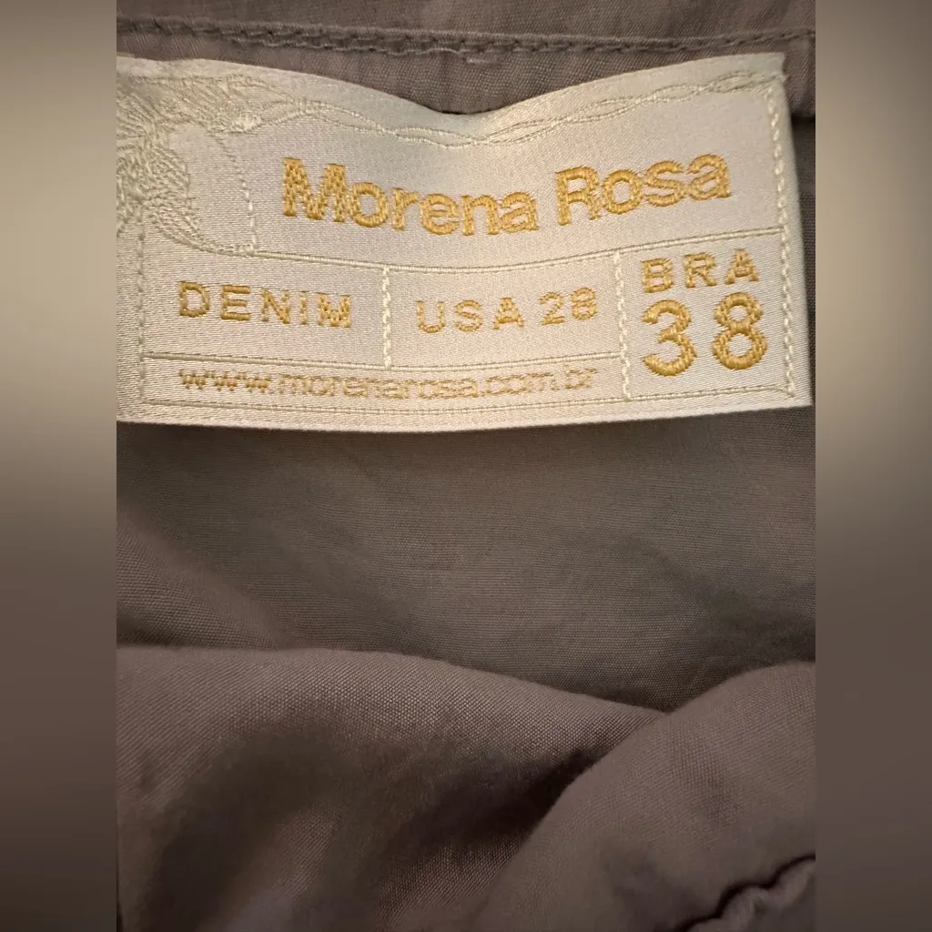 Morena Rosa Tan Drop Crotch Harem Pants Size 32 - Image 6