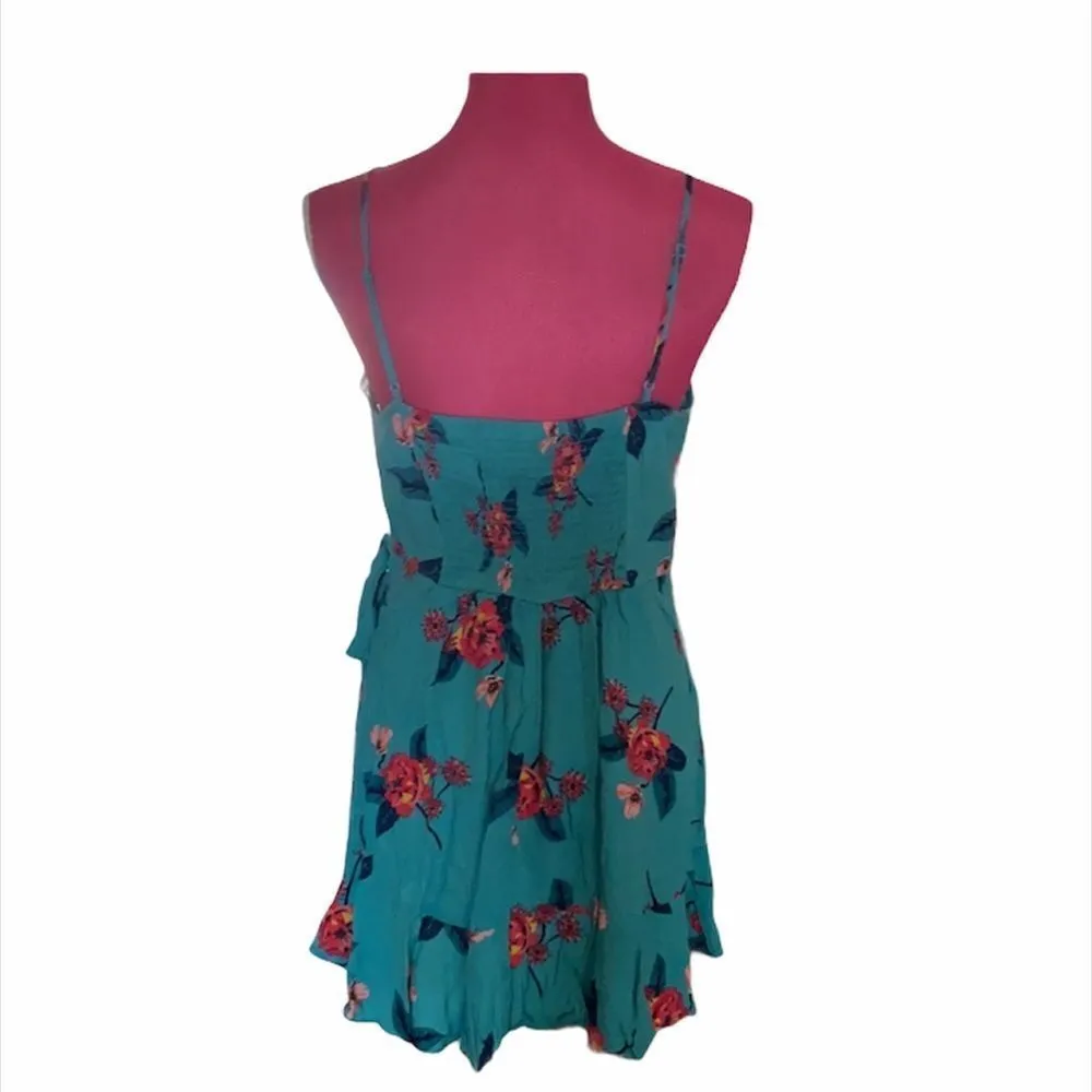 ✨HP✨Express Floral Square Neck Ruffle Wrap Dress ✨ - Image 5