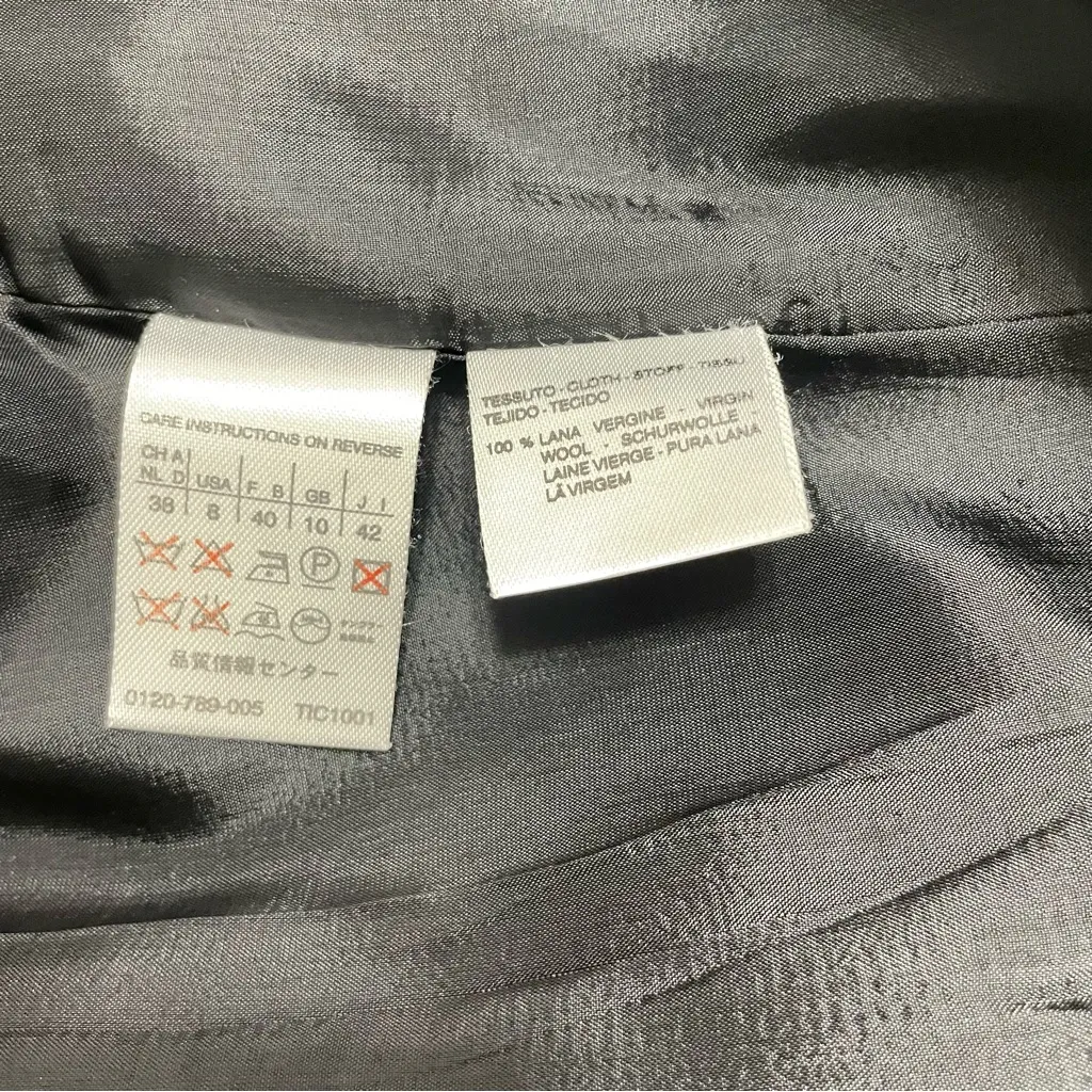 MaxMara Women’s Blazer Jacket Size 8/ IT 42 Black Gray Virgin Wool Made in Italy - Image 10