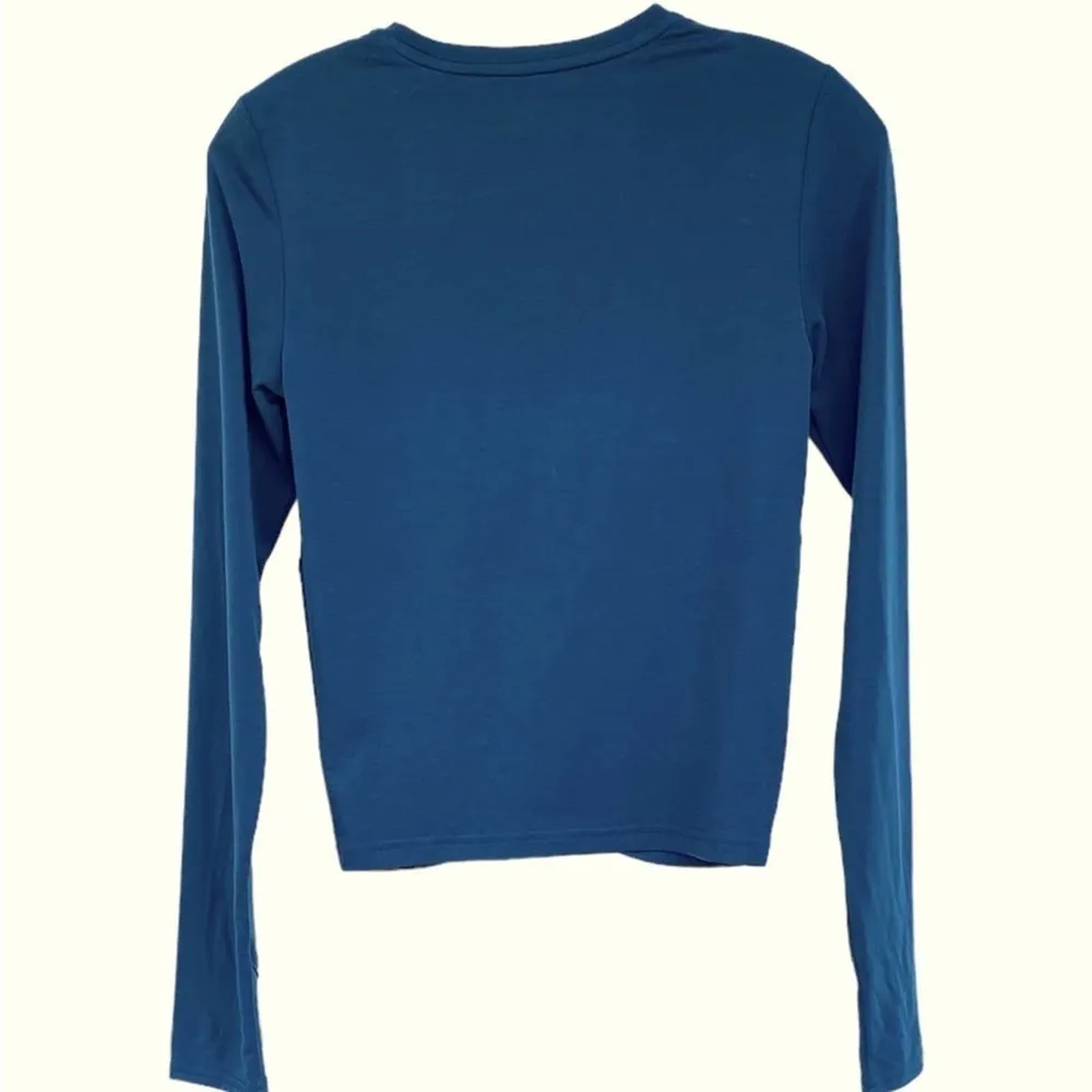 ATHLETA Teal Blue Essence Twist Tie Top - Image 5