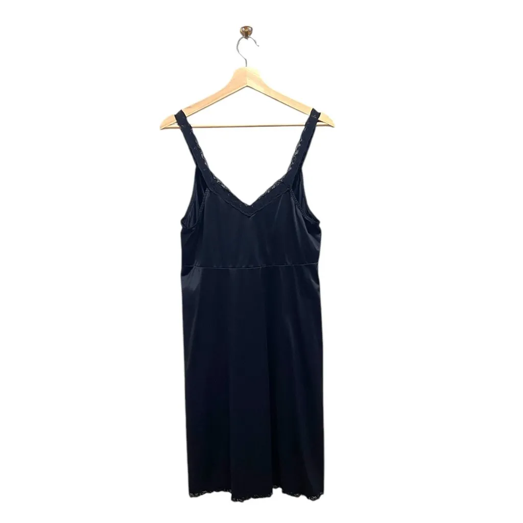 Shadowline Slip Dress Black Size 40(L)Vintage Size L - Image 10