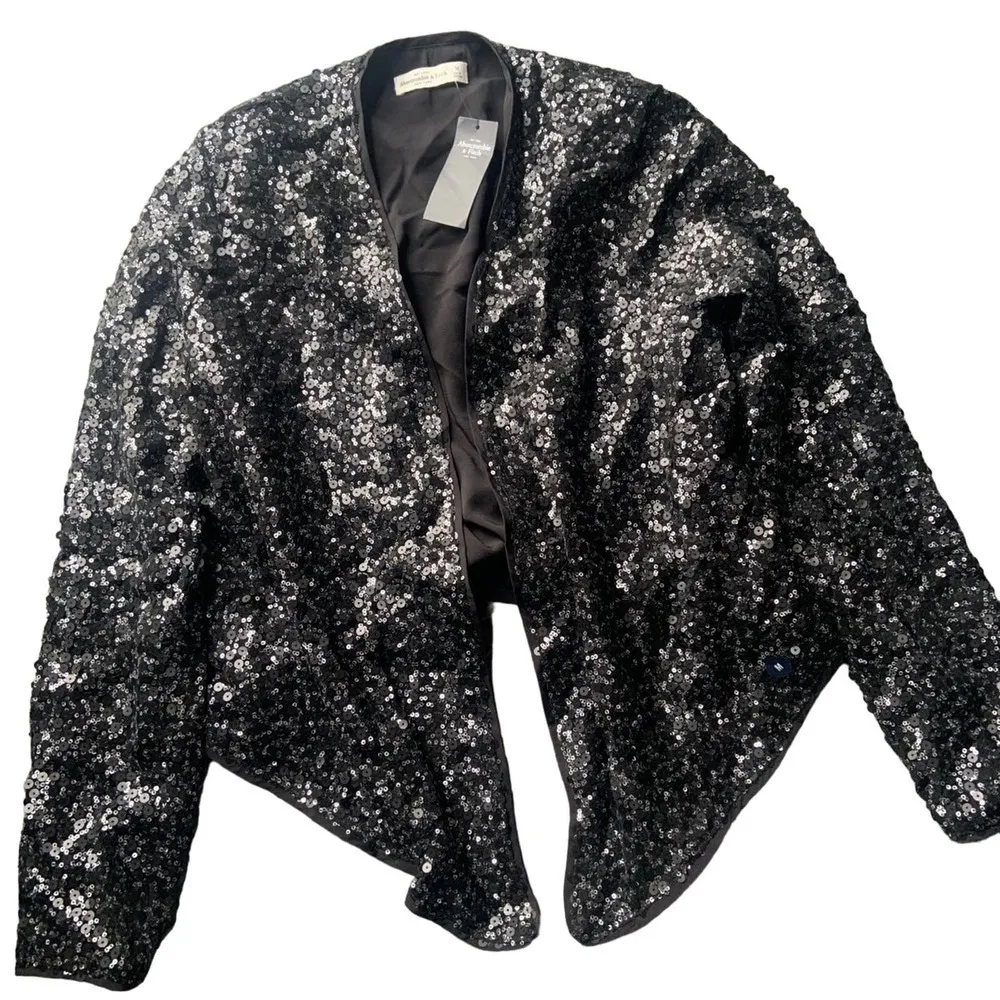 Abercrombie sequin jacket fall holiday  formal blazer casual  metallic Nwt 138 - Image 4