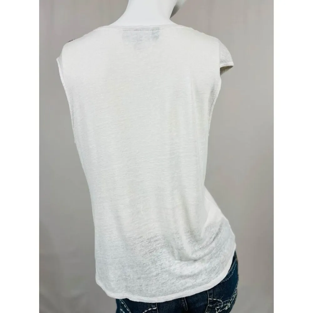 Jennifer Lopez JLo Woman’s Gem Beaded Top Size M - Image 3