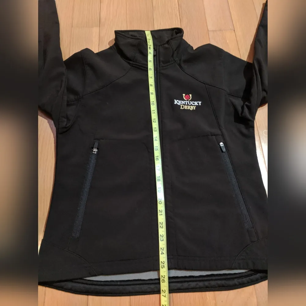 Tri-Mountain Kentucky Derby Black Windbreaker Jacket Womens Size Small - Image 9
