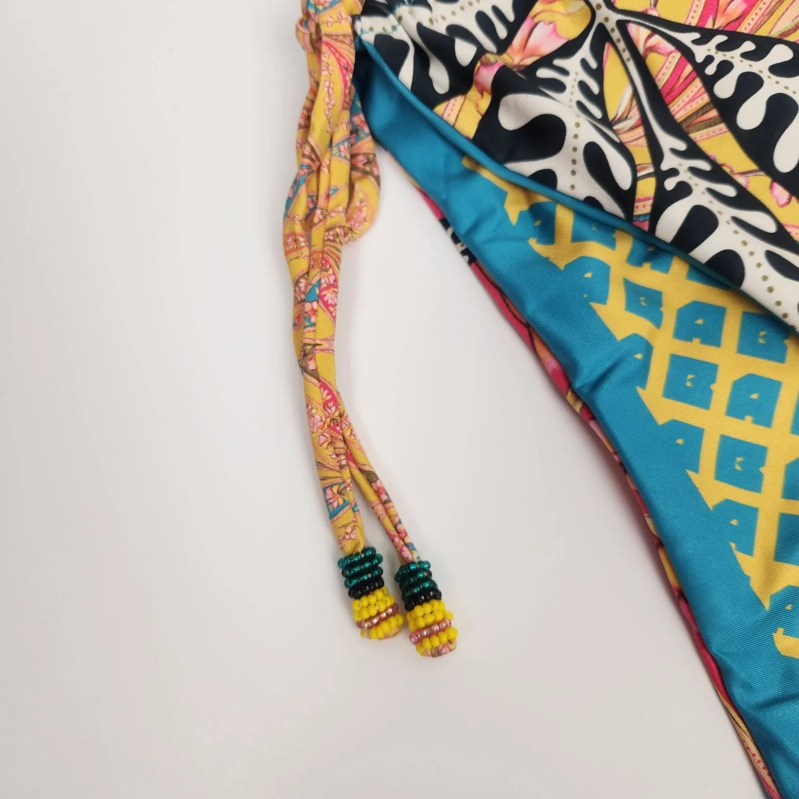 Agua Bendita Eda Bikini Bottom in Lula Print Yellow Size 3XL NWT - Image 3