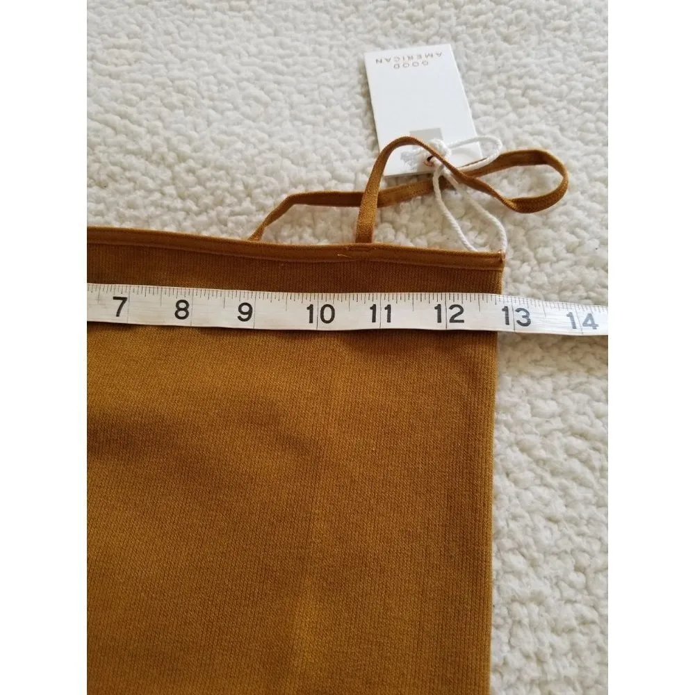 Good American Skinny Strap Seamless Bodysuit  Bronze Brown Womens Size 5/6 = 2XL - Image 4