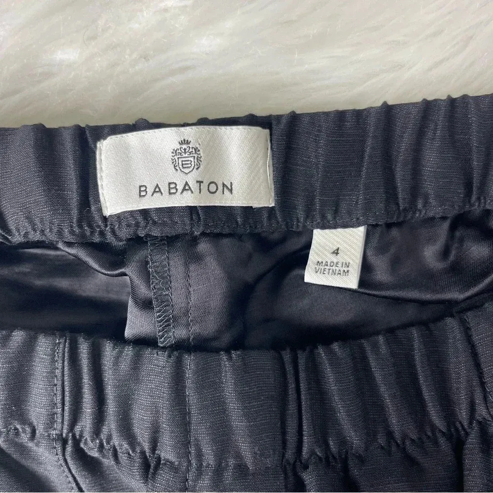 Babaton Aritzia Black Cargo Taper Ankle Pants Size 4 - Image 3