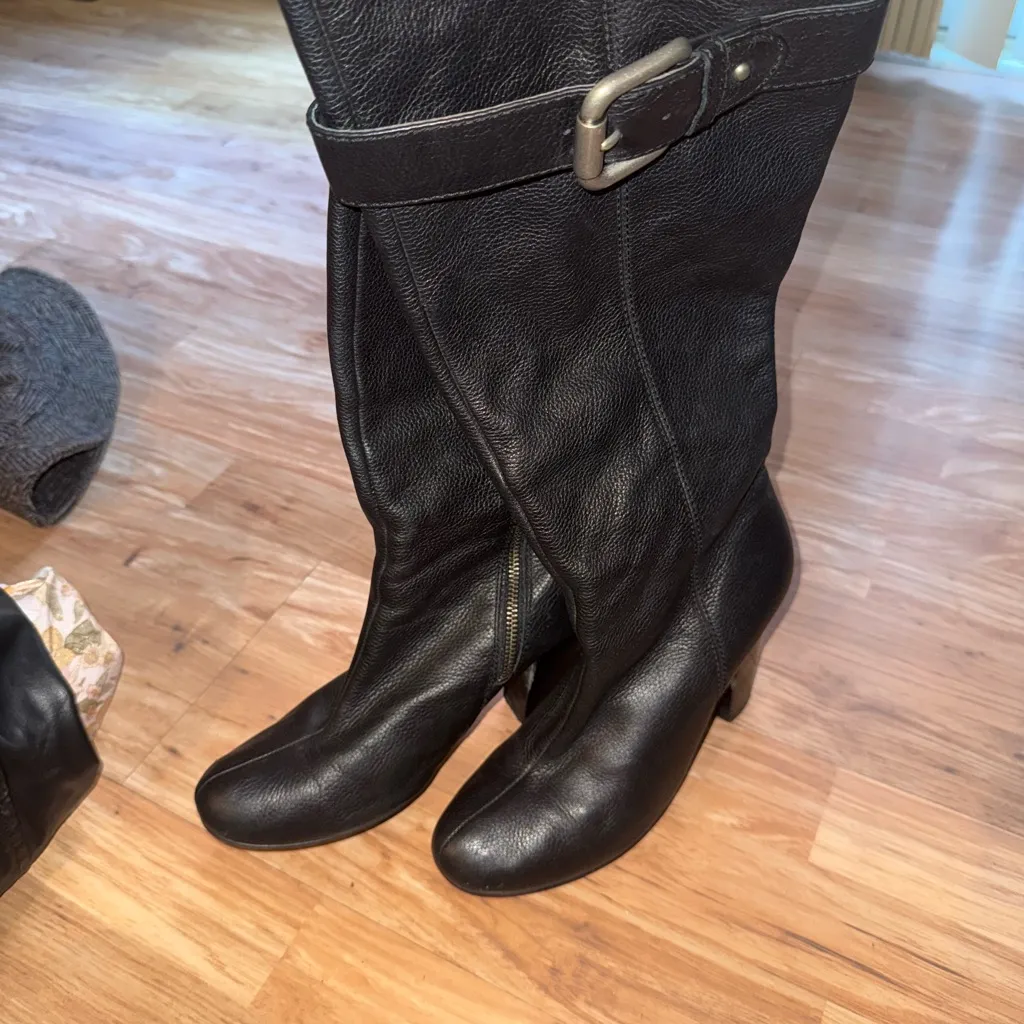 Fossil Black Leather Rebecca  Boots - Image 3