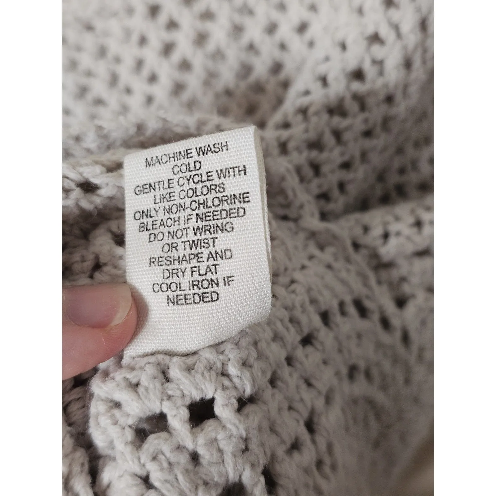 Jessica Simpson Crop Top Women Sz Large Sleeveless Crochet Knit Boho Cottageore - Image 4