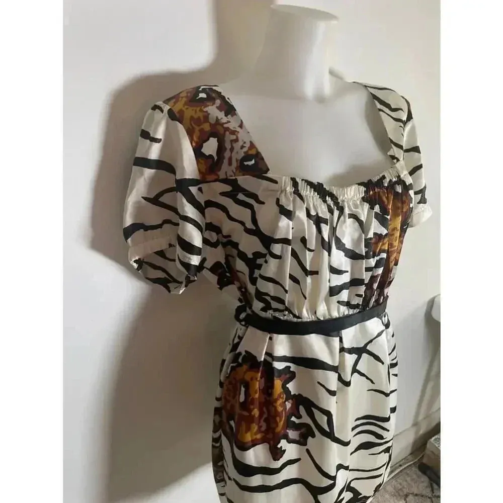 Women's Lane Bryant Zebra Print‎ Mini Silky Dress Size 18/20 GUC! - Image 2