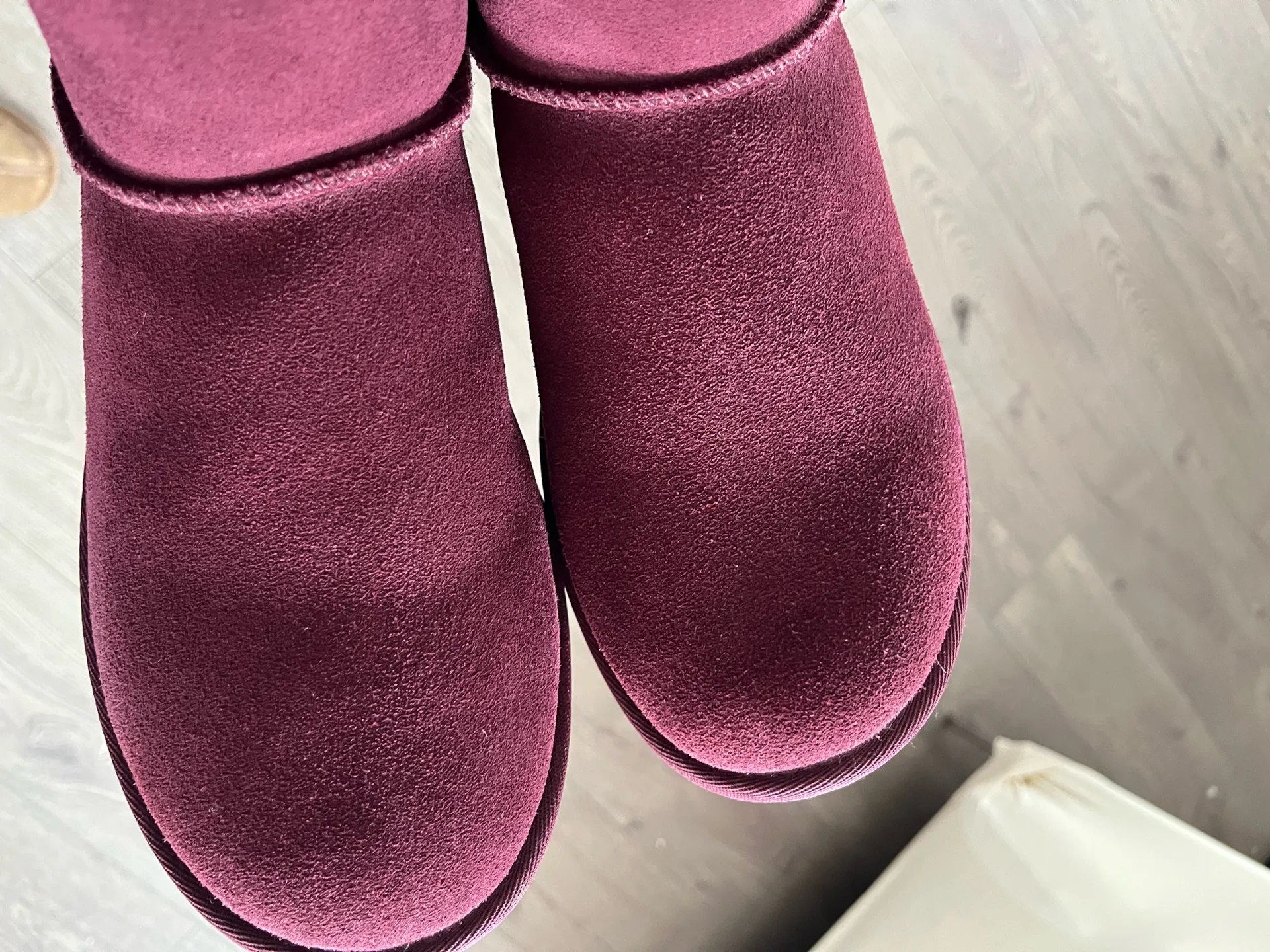 Purple UGG Boots with bows at the back size 9  - Image 4