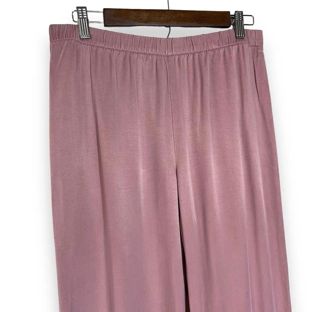 Luxe Pants Wide Leg Sz Med Cupro Rayon Lenzing EcoVero Viscose - Image 3