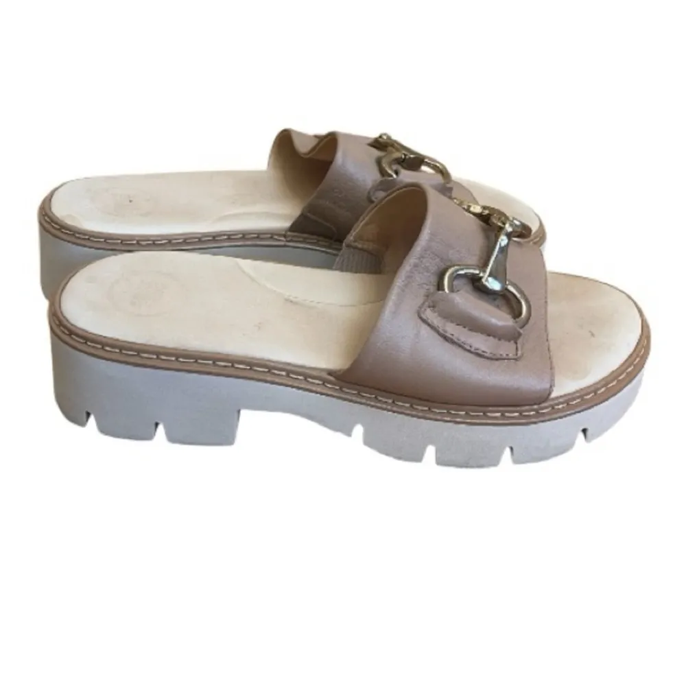 Paul Green Ritchie Bit Slide Sandal DESERT LIGHT NAPPA PLATFORM Sz 6.5 - 7 - Image 2