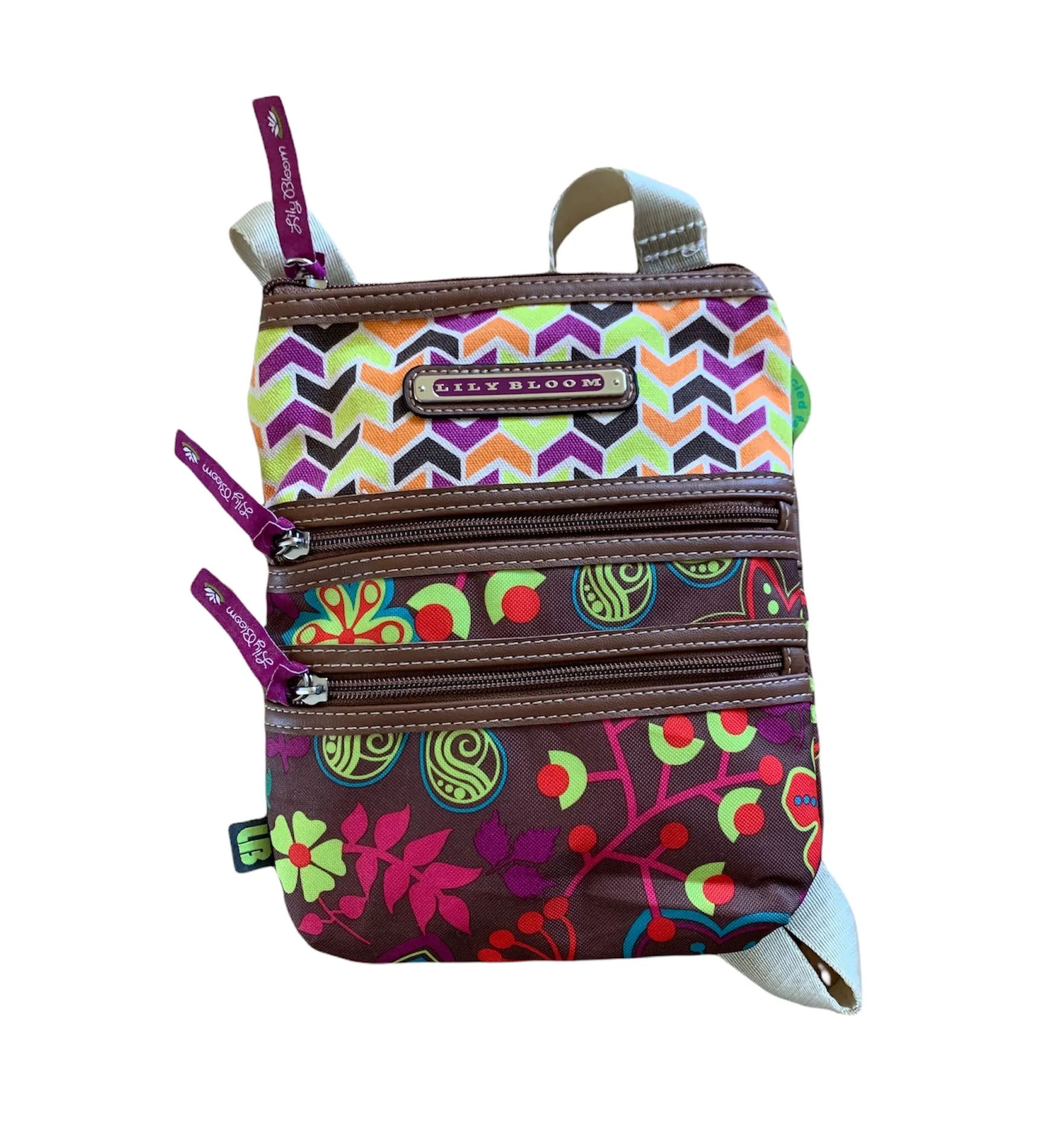 Crossbody Bag Shoulder Purse NWT Karma Bloom Multisection - Image 7