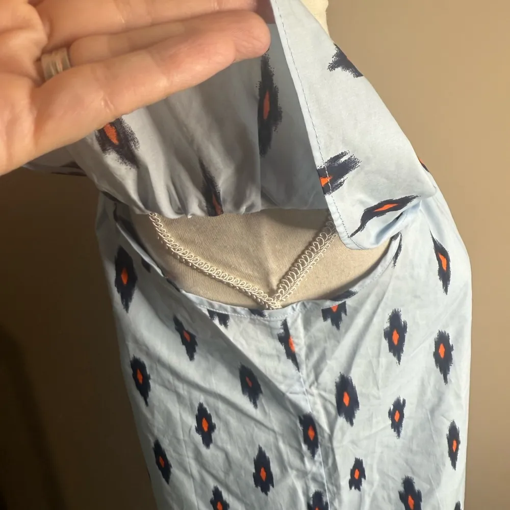 NWT j crew Blue Off-Shoulder Dress with Pattern small - Image 7