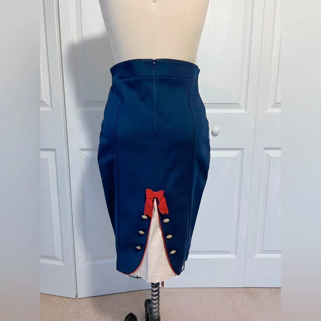 Kitten D’Amour Waterloo Bustle Skirt Blue Size 10 - Image 3