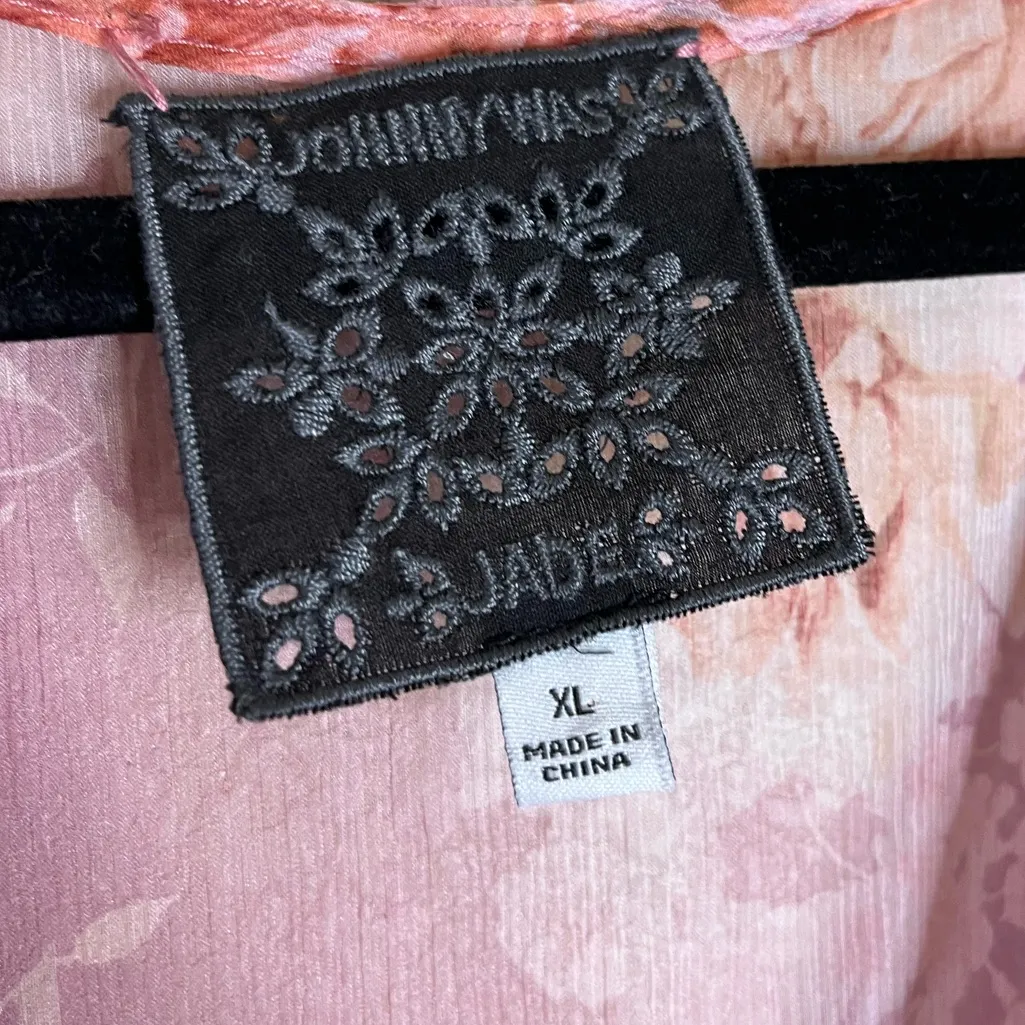 Johnny Was CARINA 100% SILK MAXI DRESS SIZE XL - Image 6