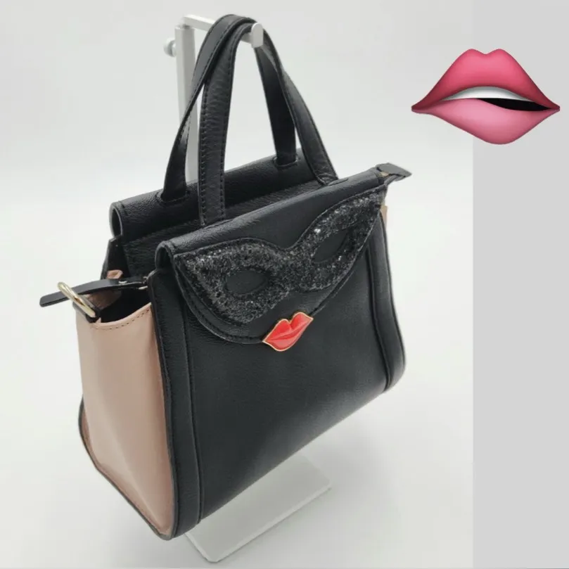 Kate Spade Dress the Part Mask Lip Masquerade Black VERY RARE!! - Image 2