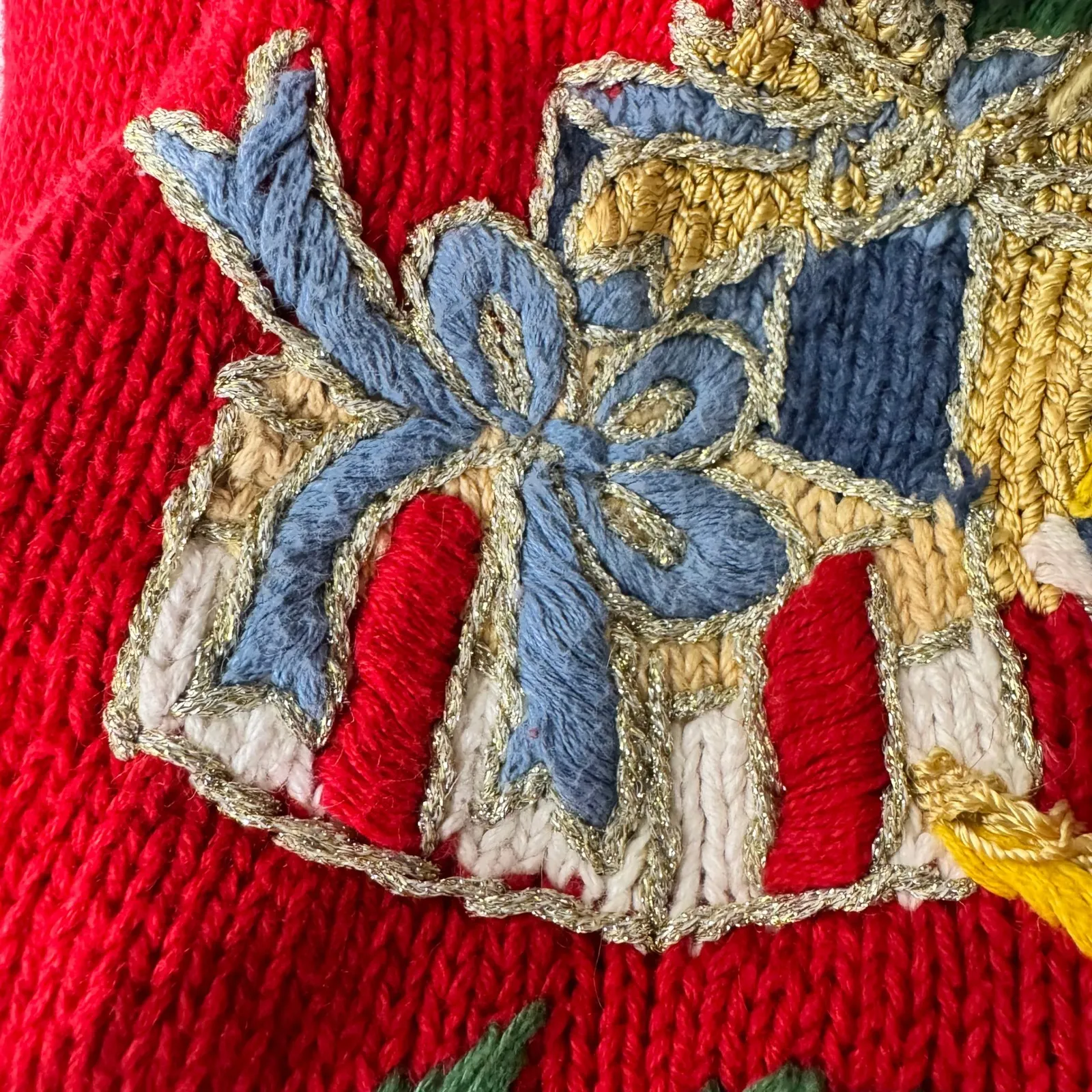 Tiara International Red Christmas Tree Sweater Womens Size S Ugly Sweater - Image 3