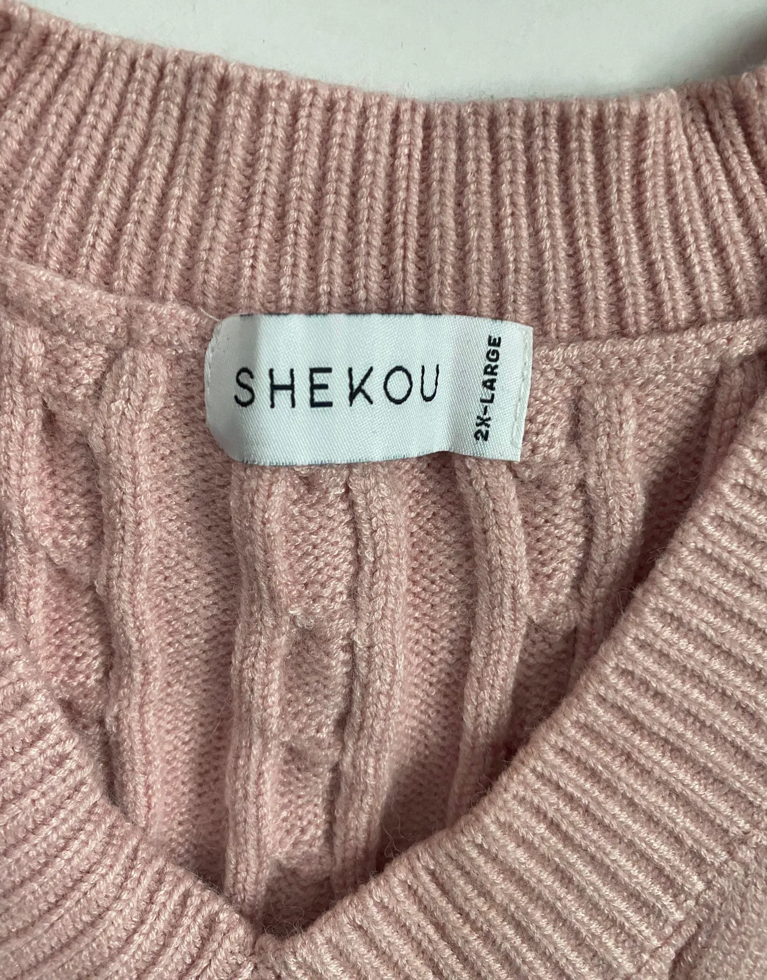 Shekou Pink Knitted Sweater Vest - Image 3
