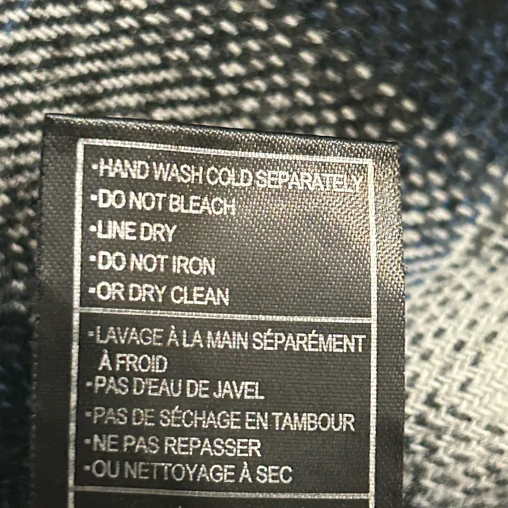 BB Dakota Women’s Plaid‎ Flannel  Snap Button Shirt Dress Size XSmall Oversized - Image 5