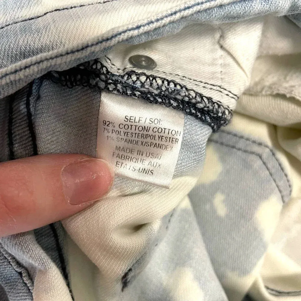 Haute Hippie Denim Outstanding Acid Wash Bleached Boyfriend Jeans Size‎ 26 - Image 7