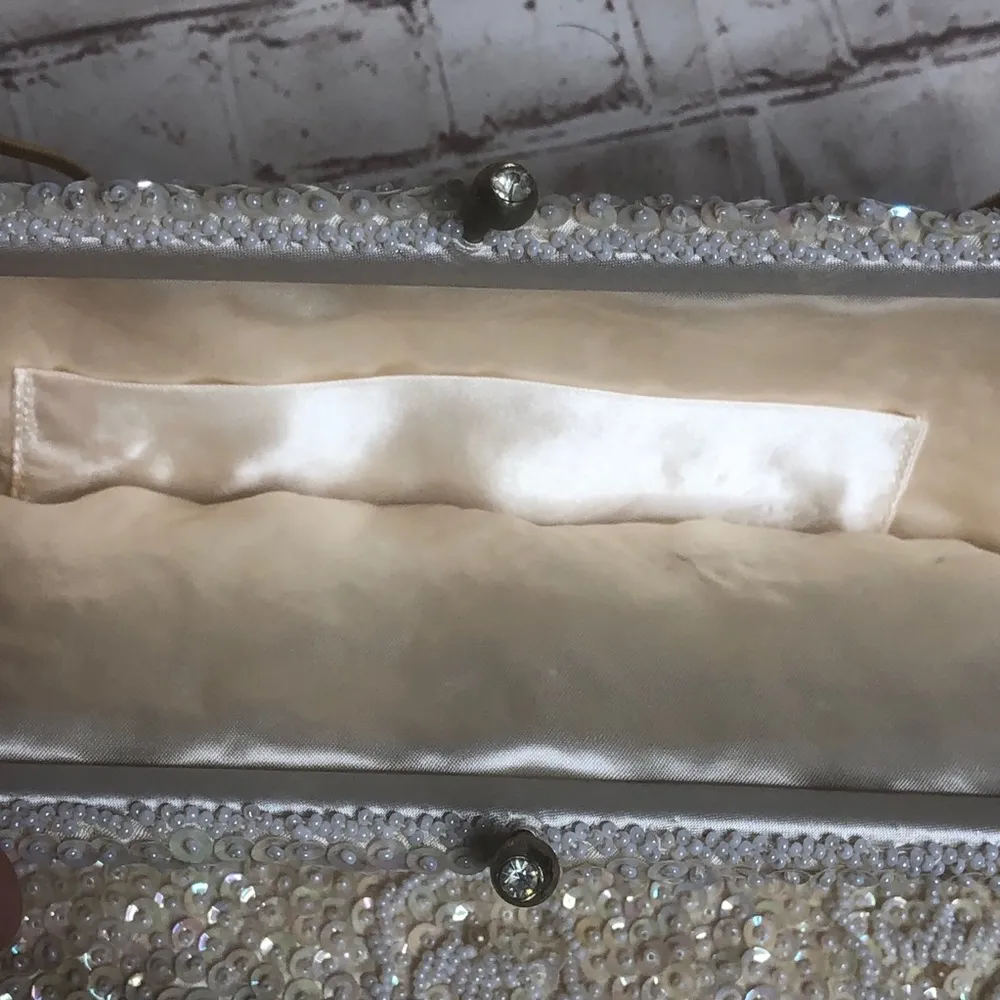 Vintage Sequin/Beaded Handbag Gold - Image 3