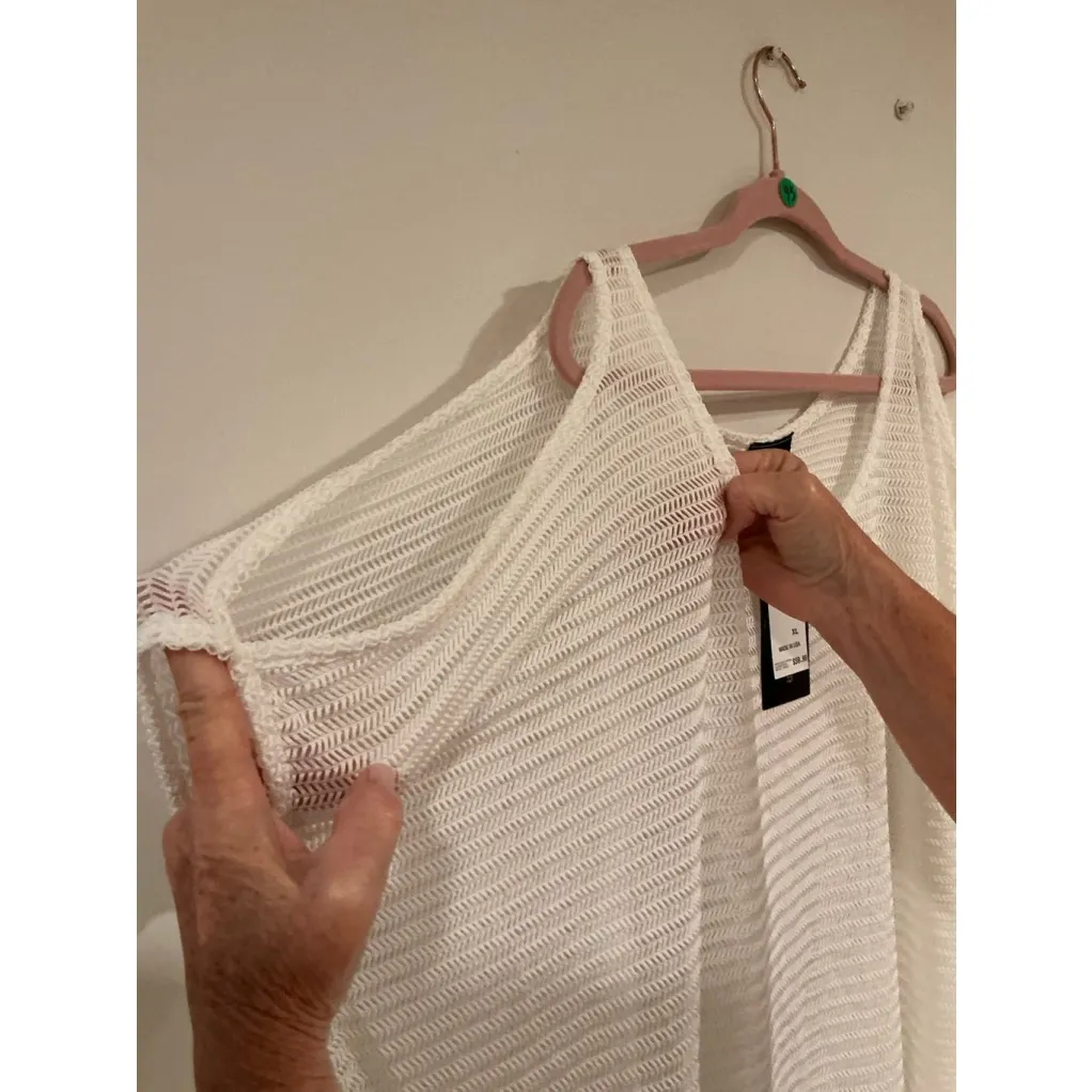 Jordan Taylor Woman’s Swimsuit White Cover-Up Sz XL - Image 6