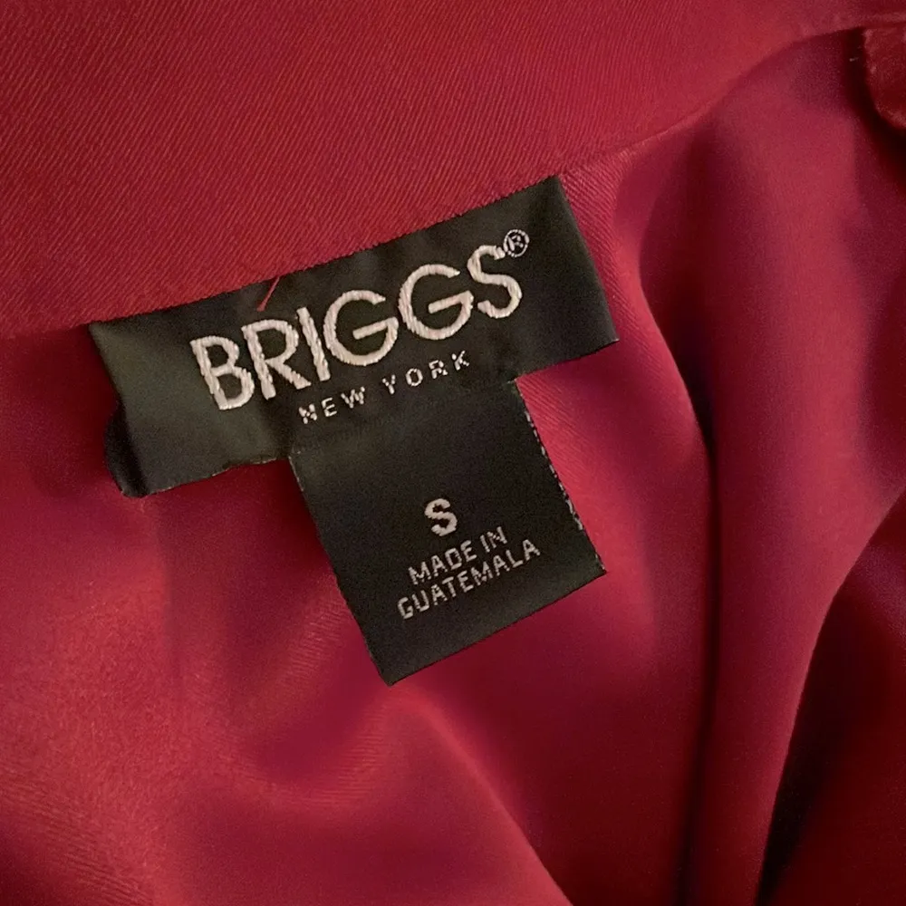 ♥️Briggs New York Button Down Red Top♥️ ~small - Image 3