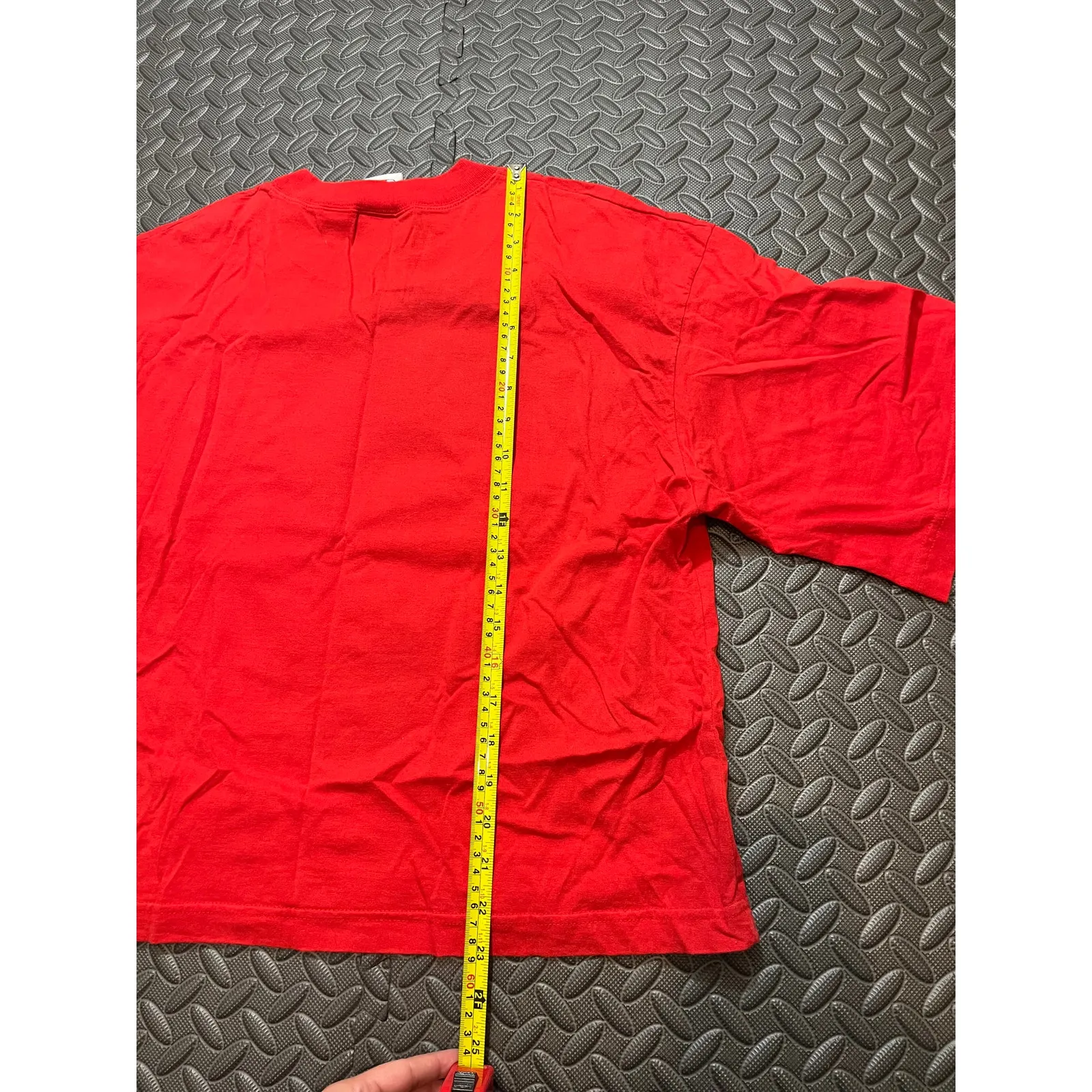 Vintage 90s Stuck On You Cupid Valentine Heart Tee Large Graphic Shirt‎ Womens Red - Image 7