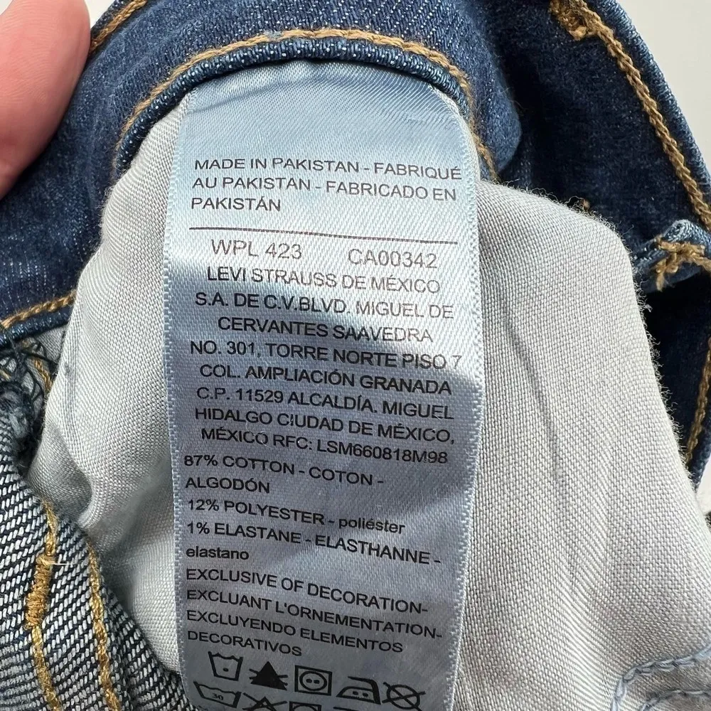 Levi's heritage high rise plus size cut off jean shorts shorts pockets size 16 - Image 8