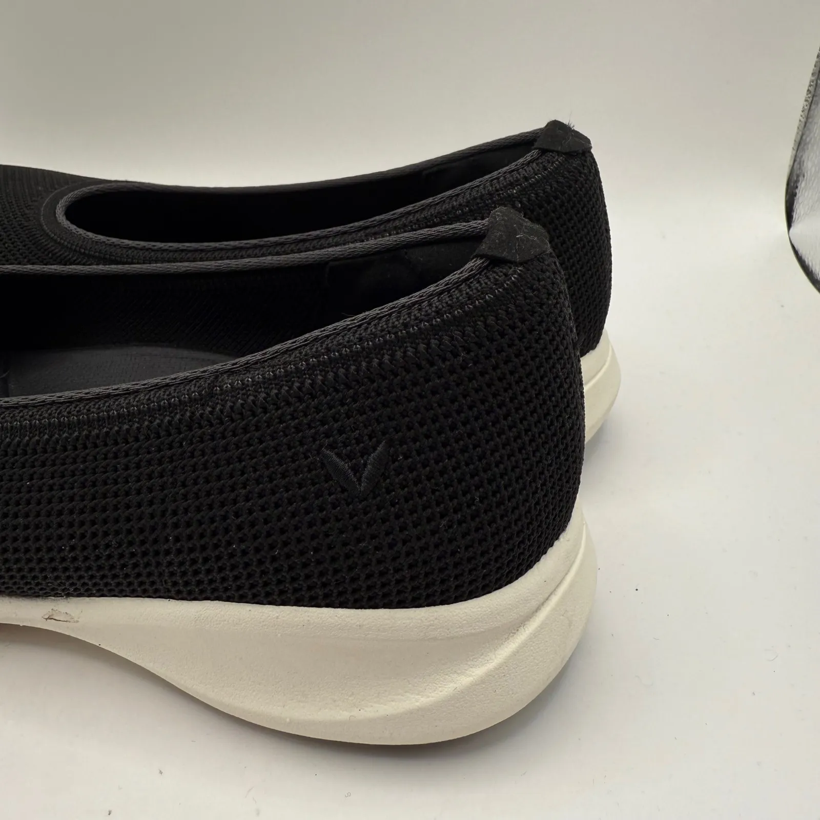 VIVAIA Walker Pro Hybrid Black Knit Comfort Ballet Flats Slip On Women's 38.5 Size 7.5 - Image 5