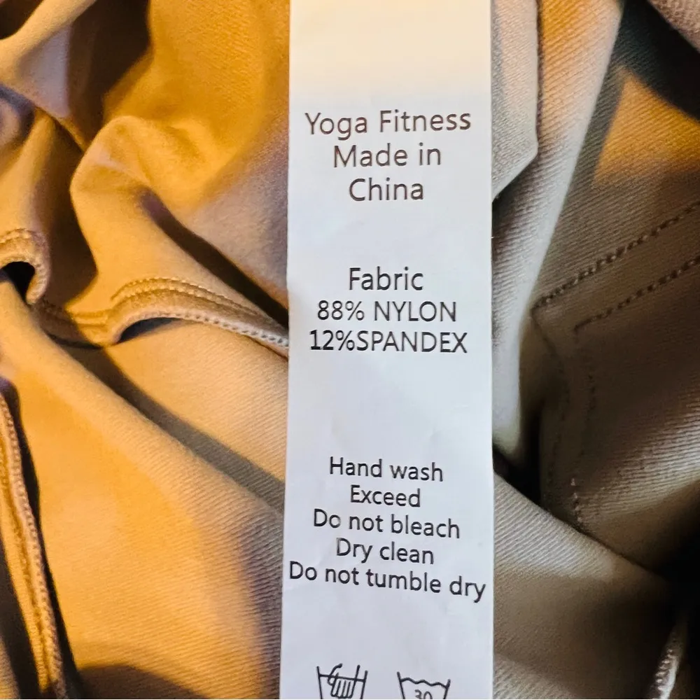 Yoga Fitness Size Medium Rosewood Pull On Pants with Front & Back Pockets - Image 10