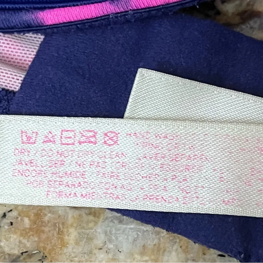 Victoria’s Secret Strapless Push-Up Bra 34D Purple Pink Tie-Dye Print - Image 5