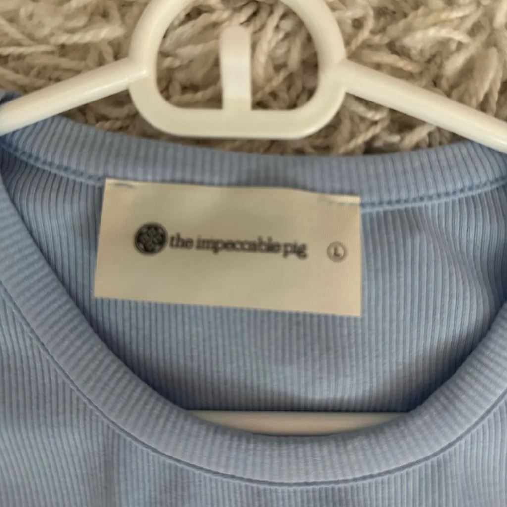 Blue Halter Top Bodysuit - Image 3