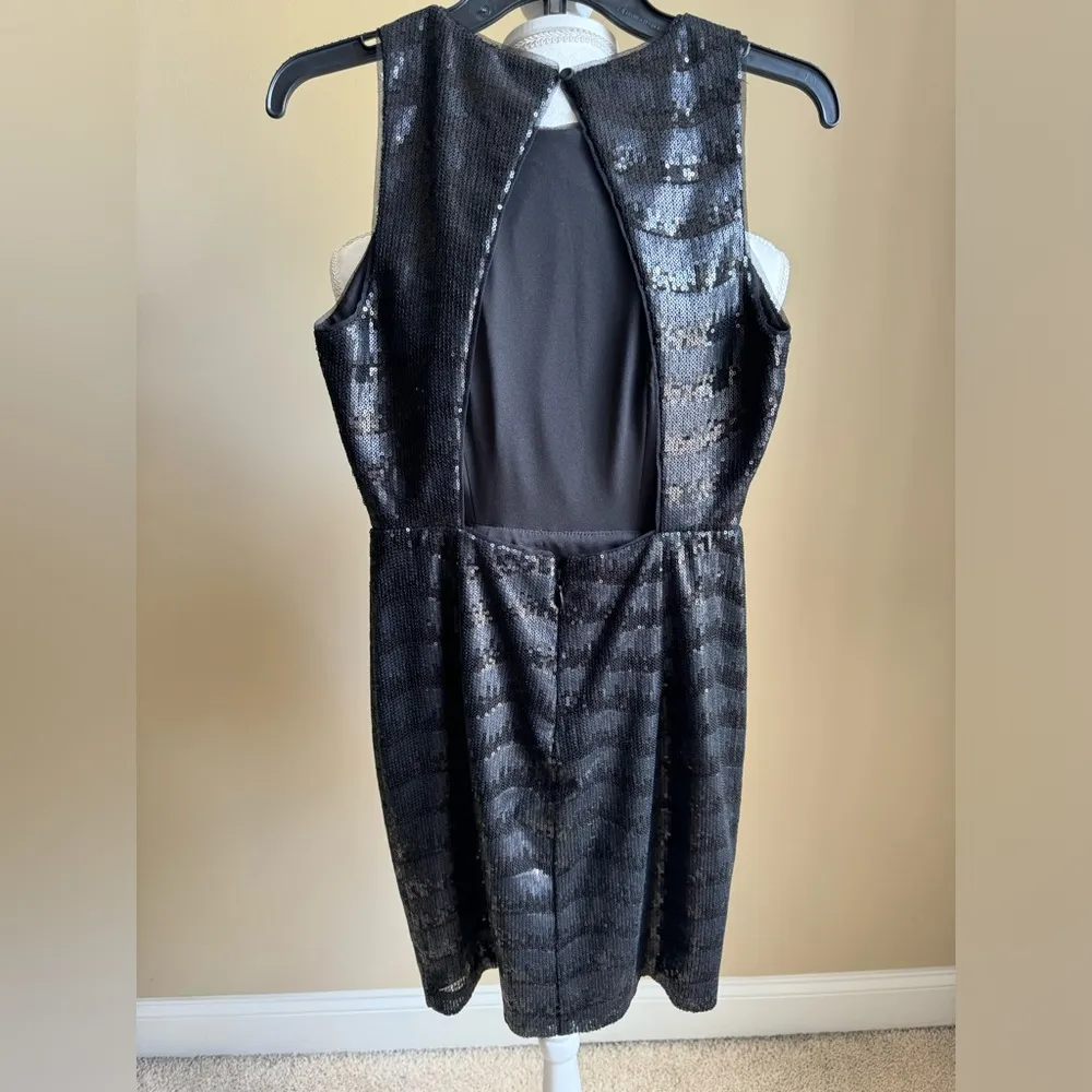 BCBG MAXAZRIA Nera Sequin Cocktail Dress - Image 5