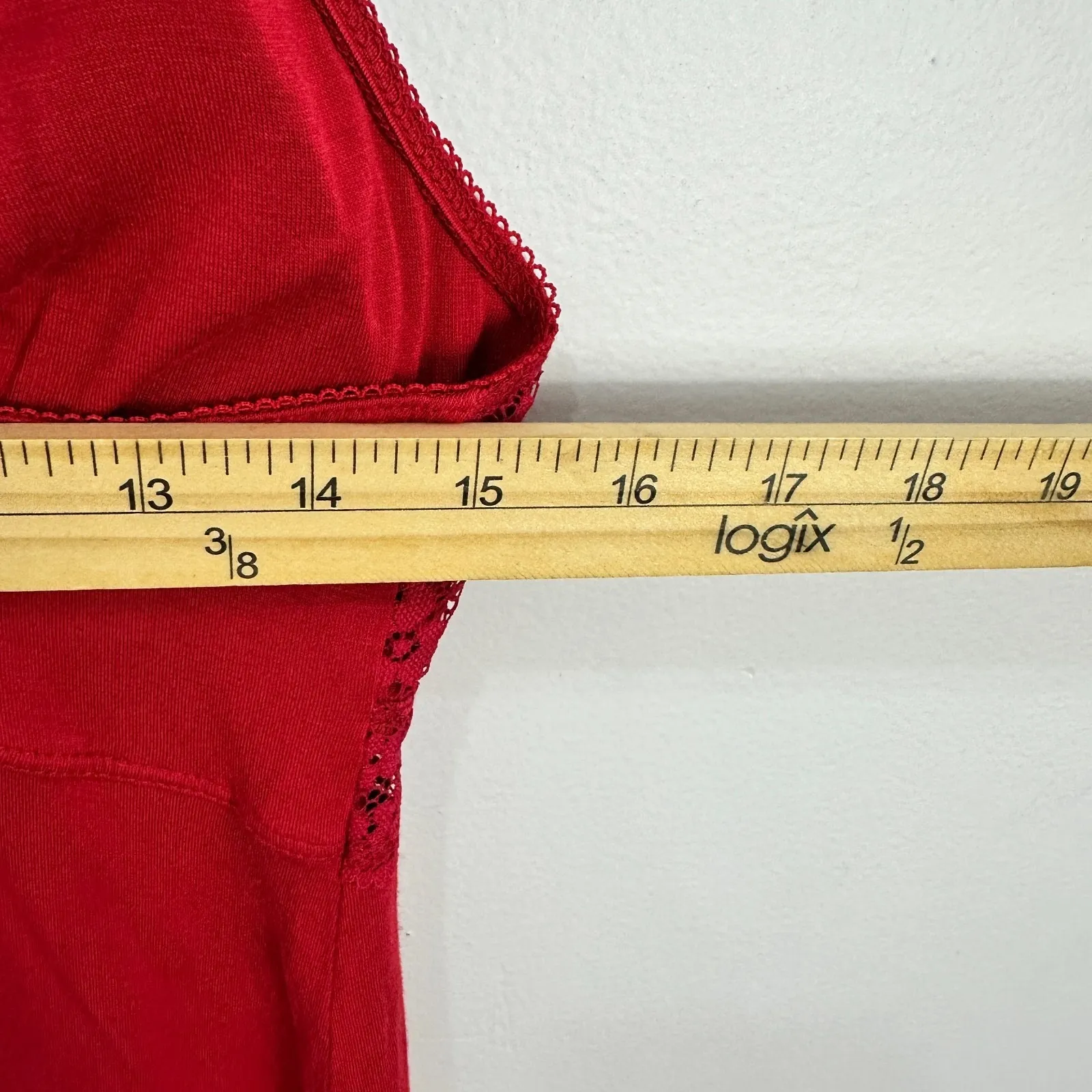 Venus M Red Lace Babydoll Slip Sexy Lingerie Nightgown Romantic‎ Boudoir - Image 7