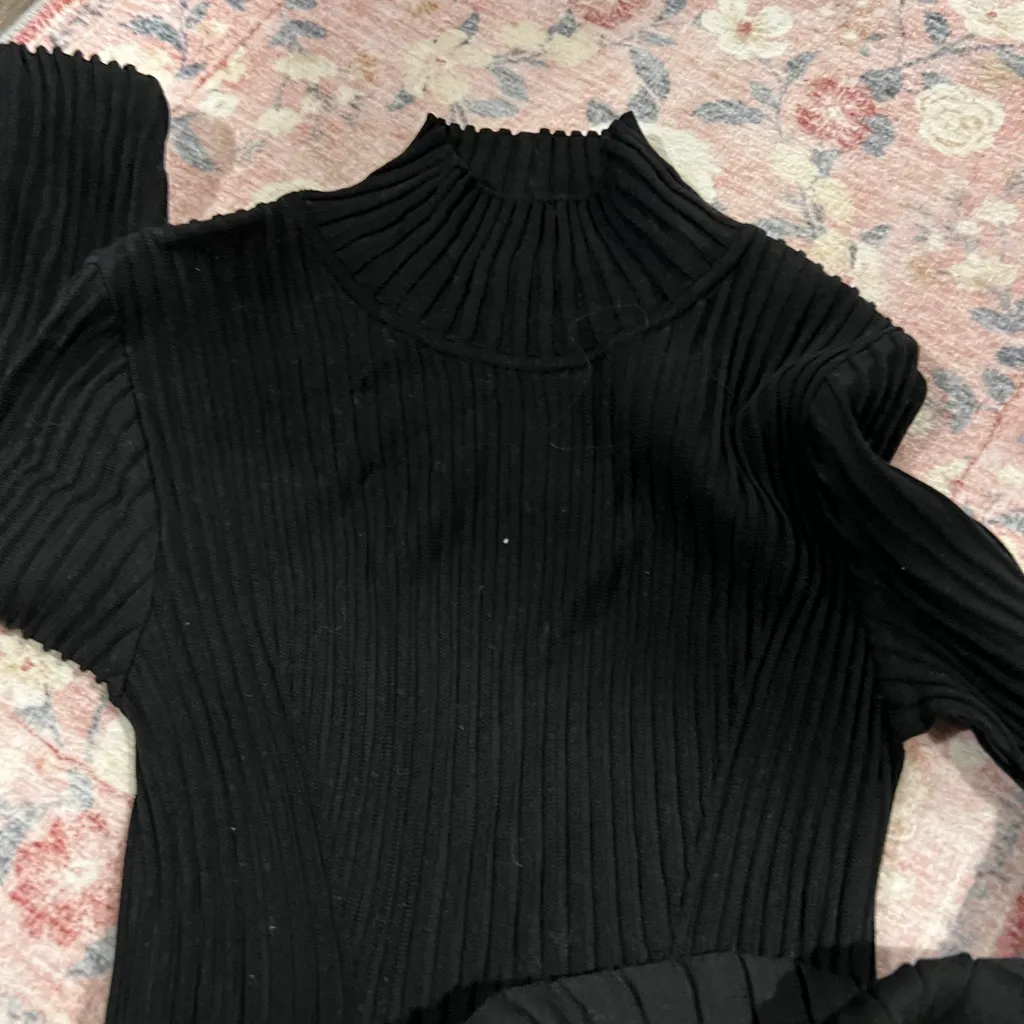 Peruvian connection Elegant Black Turtleneck Dress size xs - Image 10