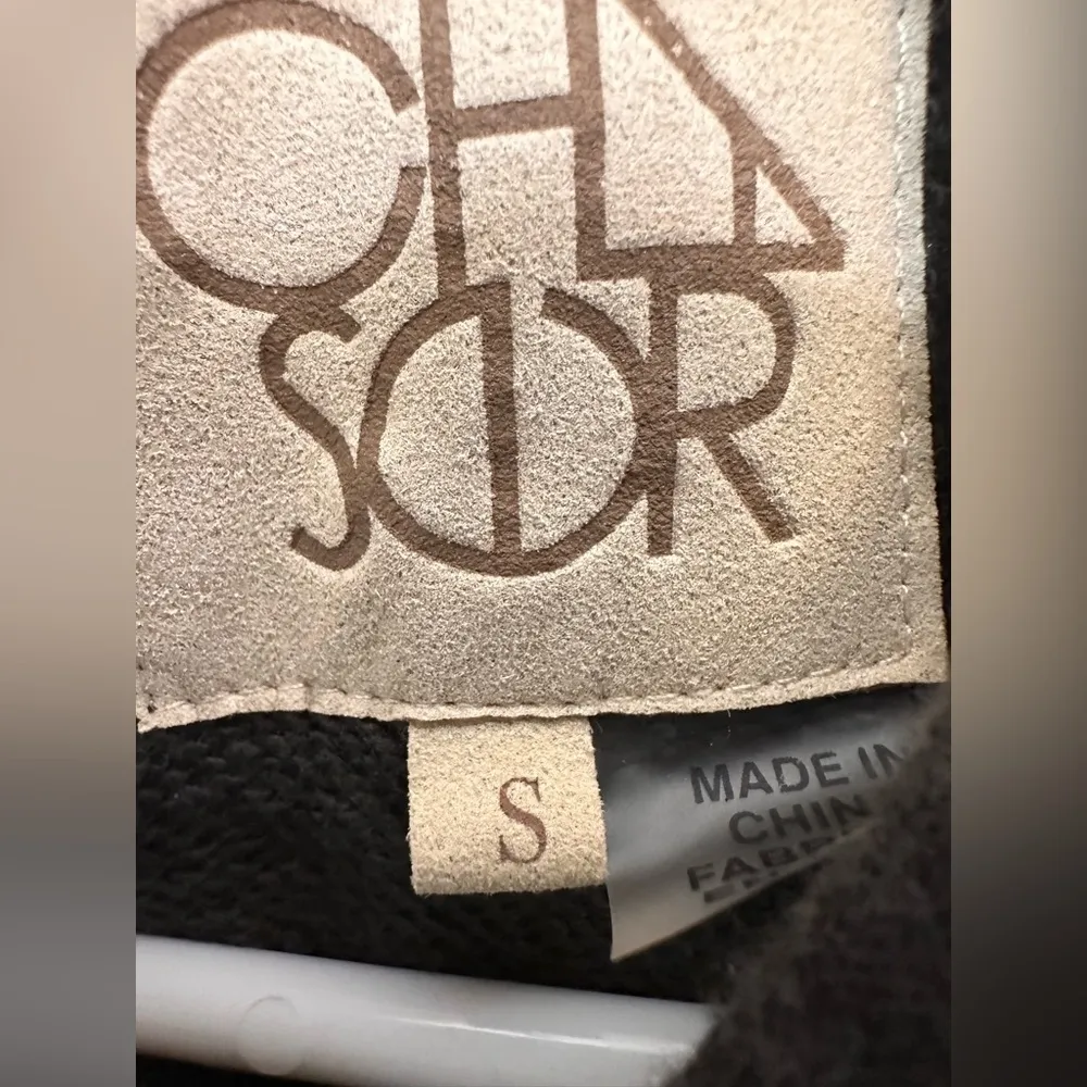 Chaser Linen French Terry Flutter Sleeve dark gray Sweatshirt Dress NWT - Image 5