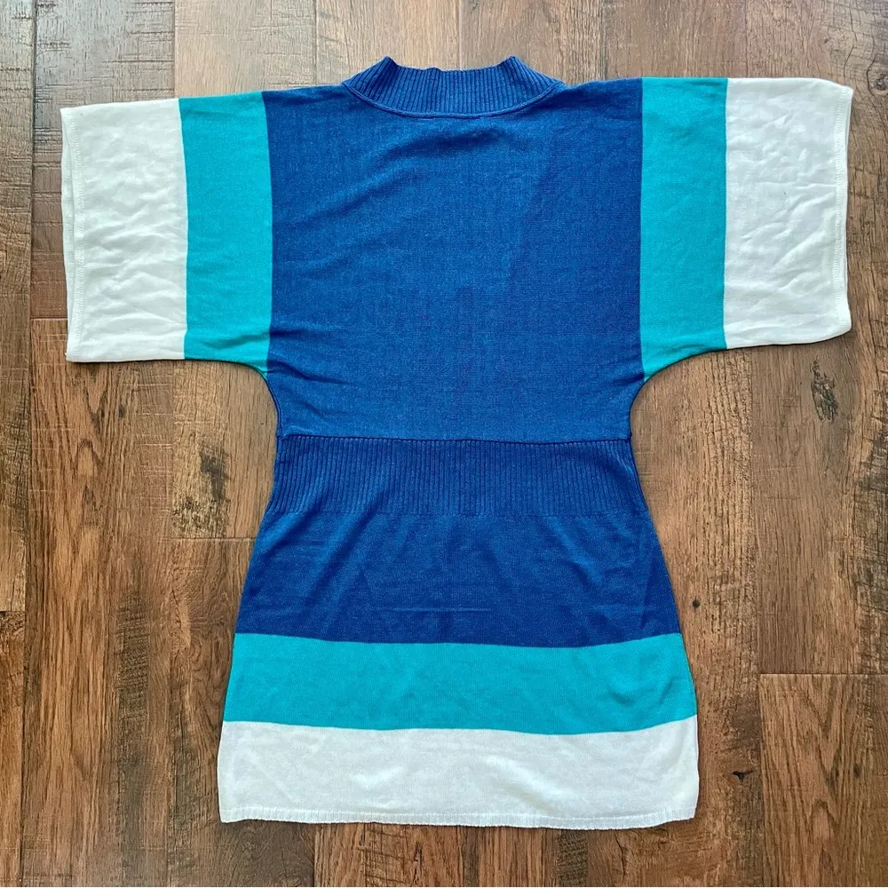 ASHLEY STEWART color block tunic dress, size 12 - Image 3